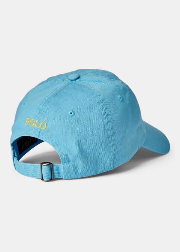 Gorra Polo Ralph Lauren Mujer Azules - Cotton Chino Baseball - CPGUJ9861